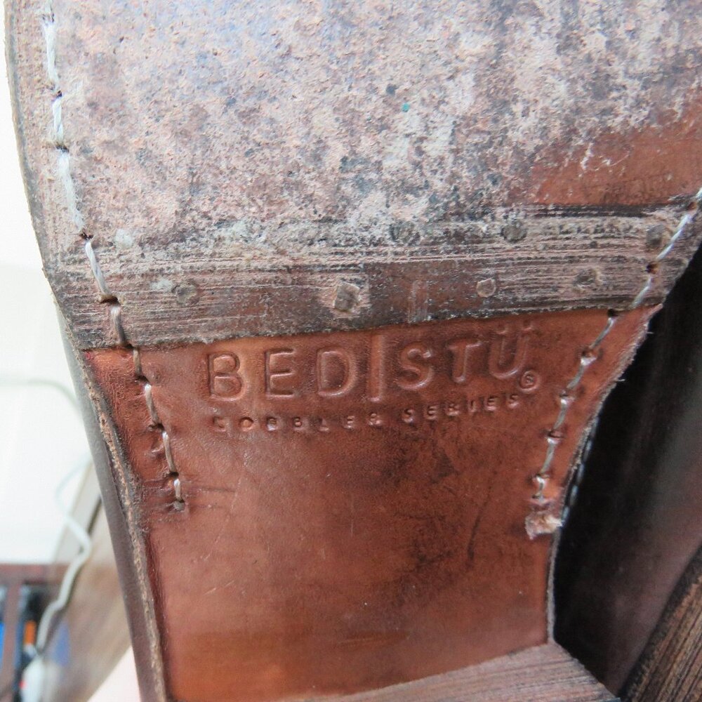 BED STU Bench Made Cobbler Series Wingtip Derby Brogue Shoes Brown Leather 10 - Picture 15 of 16